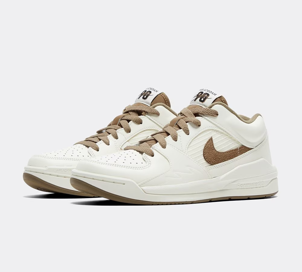 Cream trainer: Footasylum angled pair image after the experiment