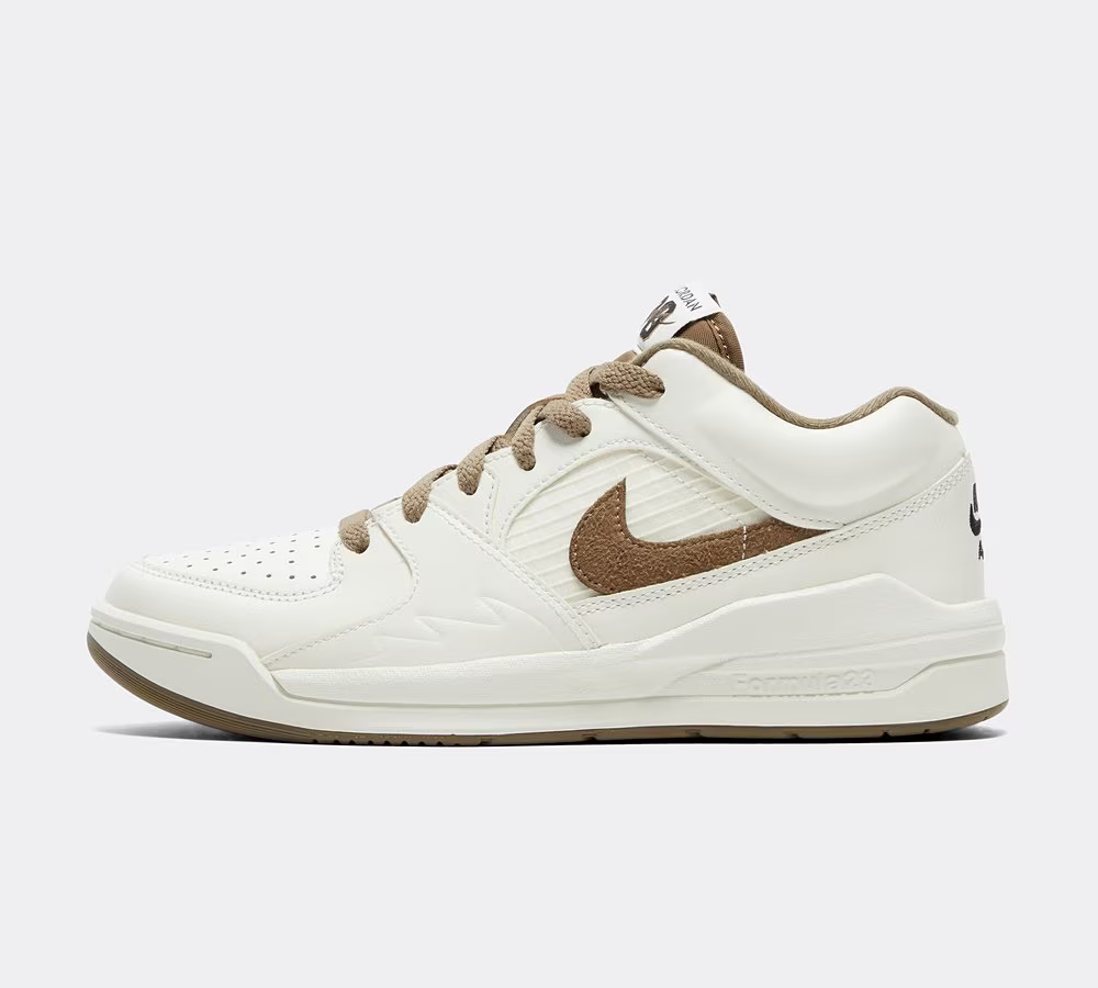 Cream trainer: Footasylum shoe image before the experiment